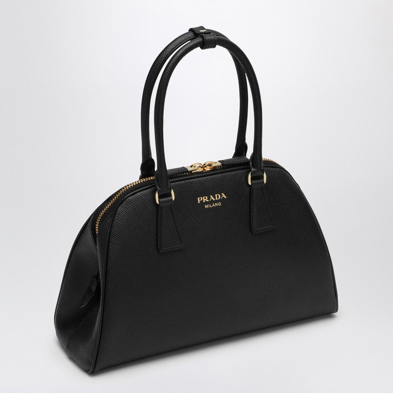 Prada Medium Black Bag In Saffiano Women