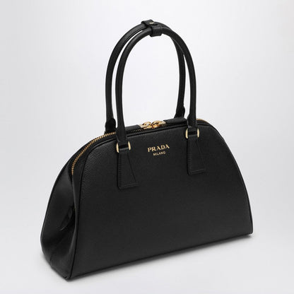 Prada Medium Black Bag In Saffiano Women