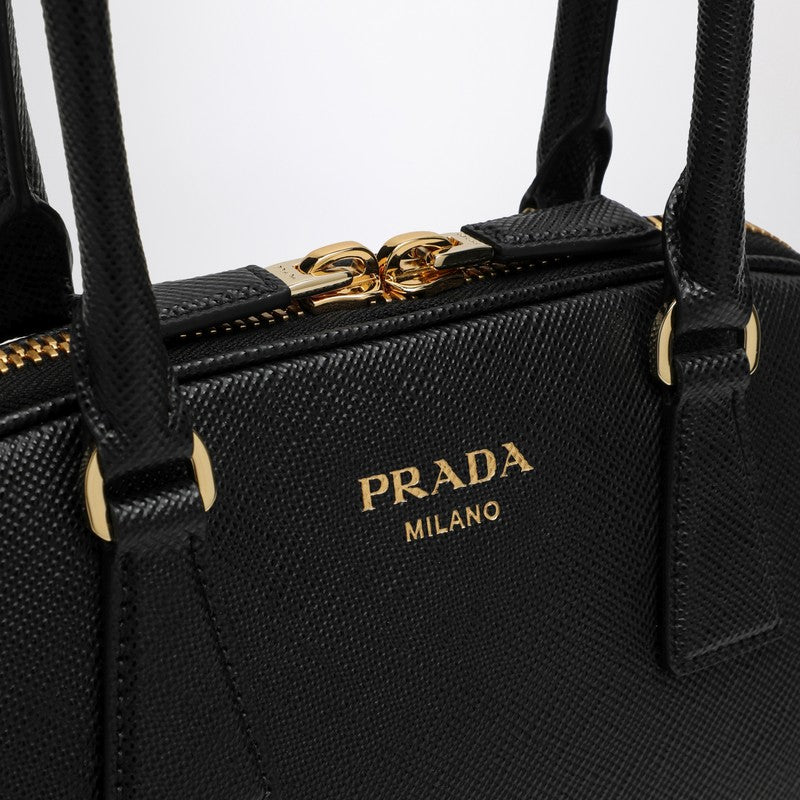 Prada Medium Black Bag In Saffiano Women