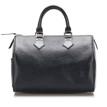 LOUIS VUITTON Epi Speedy 25 Black