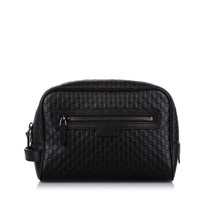 Gucci Black Microguccissima Clutch