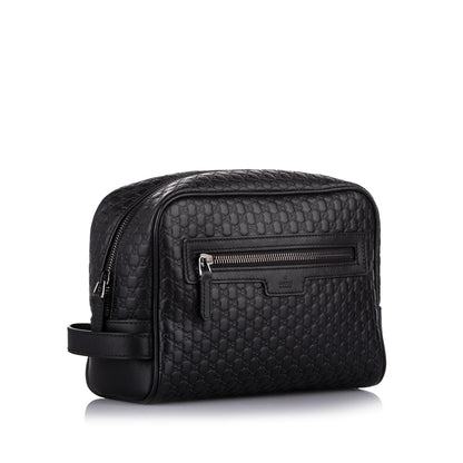 Gucci Black Microguccissima Clutch
