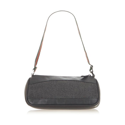 Gucci Web Denim Baguette