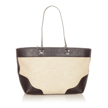 Gucci Tote Bag Brown Canvas