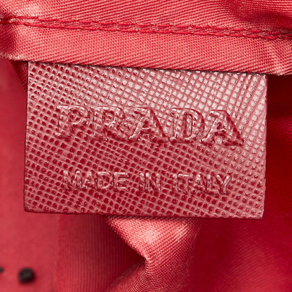 Red Prada Tessuto Robot Tote Bag