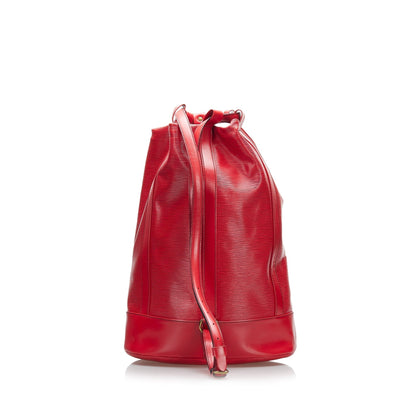 LOUIS VUITTON Epi Randonnee PM Red