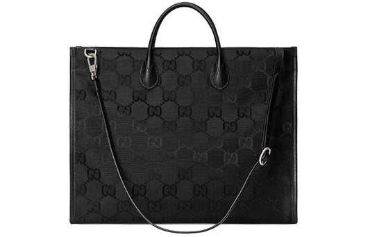 GUCCI Off The Grid OTG Environmental Friendly Series Logo Large Capacity Black 630353-H9HAN-1000