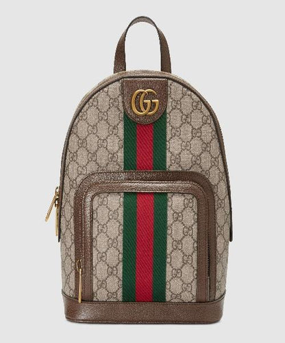 Gucci Ophidia GG Small Backpack Beige/Ebony