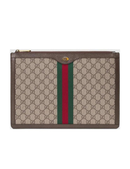 Gucci Premium synthetic canvas document bag