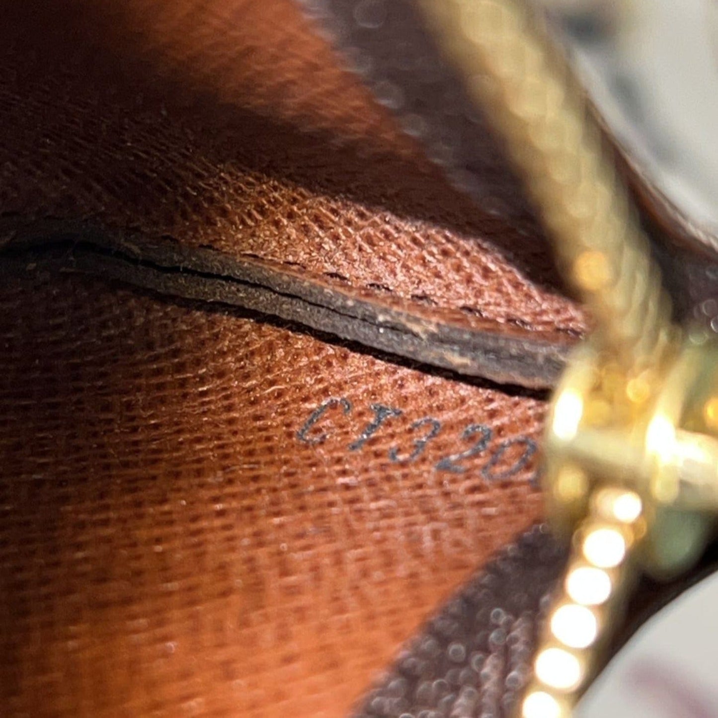 LOUIS VUITTON Pochette Key Cles Monogram Canvas Coin Case Brown
