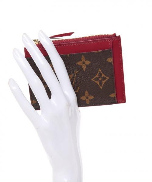 Louis Vuitton Zipped Card Holder Monogram Fuchsia Pink