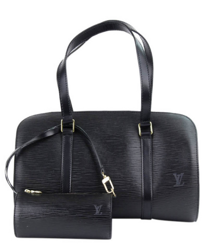 Louis Vuitton Soufflot Bag Black Epi Leather Noir