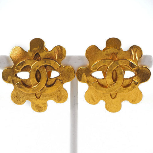 Chanel Chanel Coco Mark Earring Flower   G   1994 94P  15.7g Coco Mark