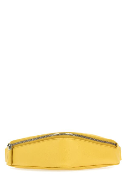 Prada Man Yellow Leather Belt Bag