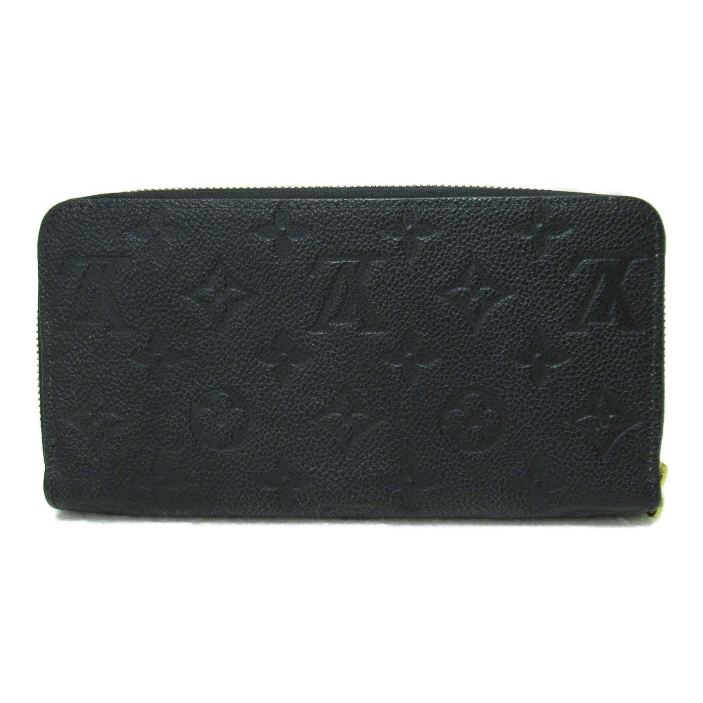 LOUIS VUITTON Zippy wallet purse Black Black Monogram empreinte leather M61864