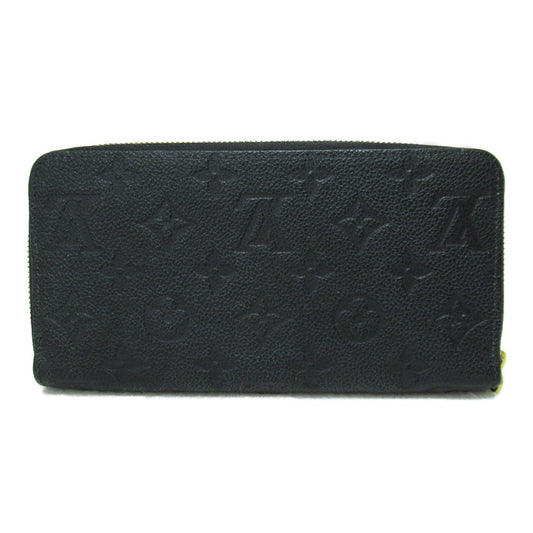 LOUIS VUITTON Zippy wallet purse Black Black Monogram empreinte leather M61864