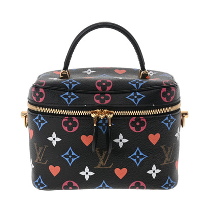 LOUIS VUITTON Monogram Game On Vanity PM Noir M57482 Women's Canvas Bag