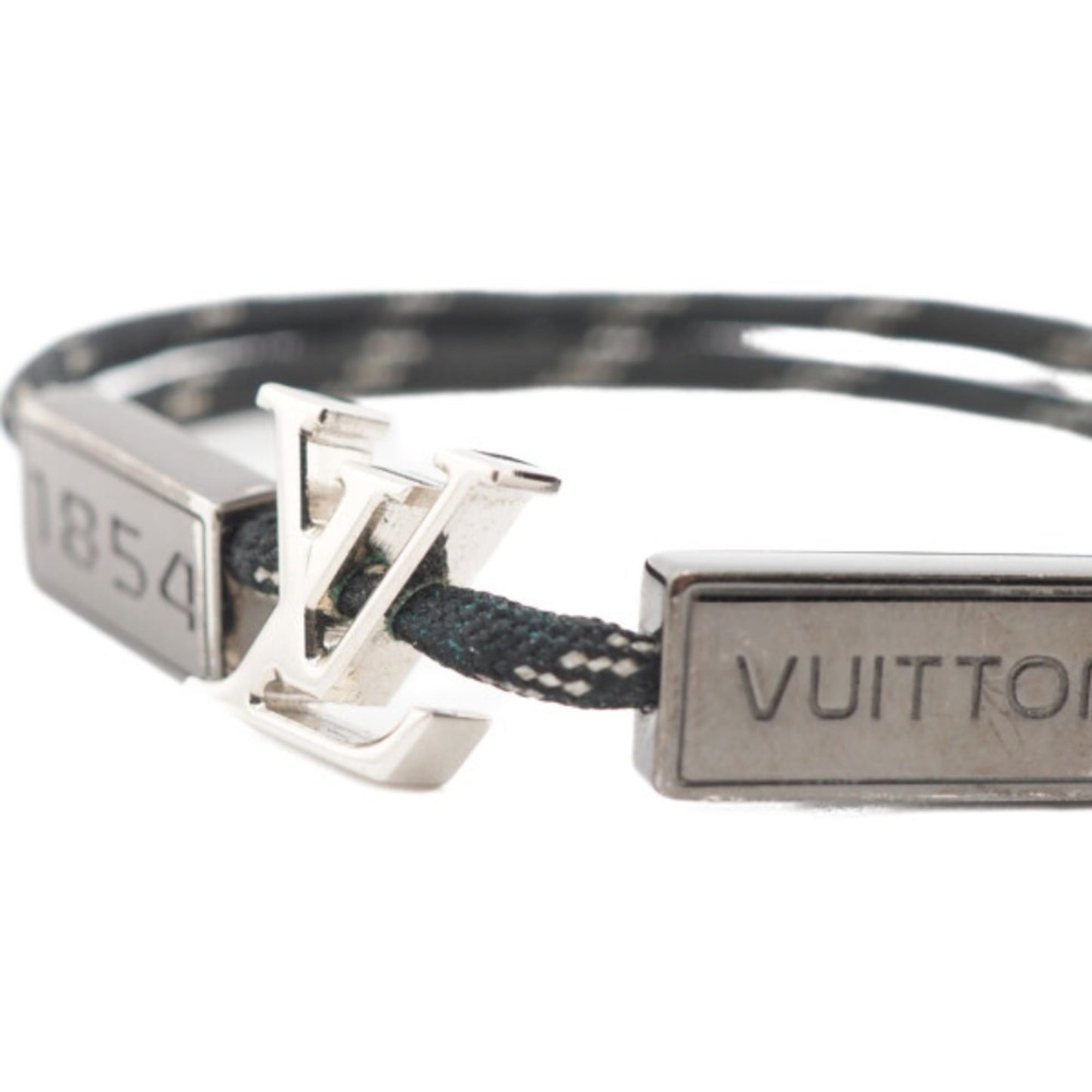 LOUIS VUITTON/ MP2231 LV Satellite Logo Bracelet Black Unisex