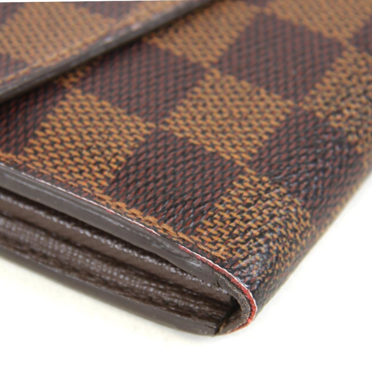 LOUIS VUITTON Portefeuille Sara N63209 Long Wallet Damier Canvas Women's