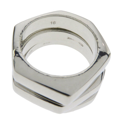 Gucci Triple Hexagon 3 Set Ring/Ring Silver Ladies GUCCI