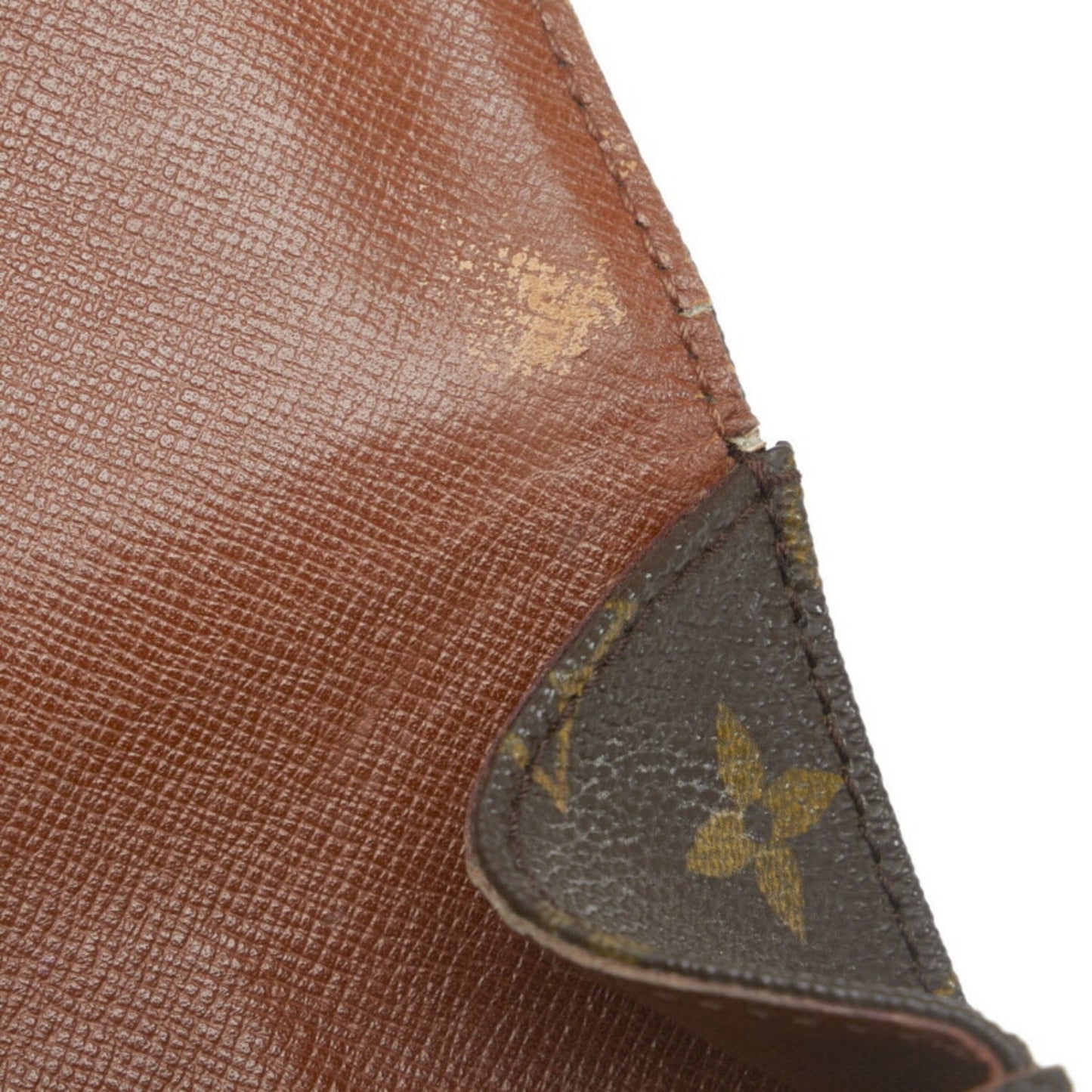 LOUIS VUITTON Monogram Cartesier GM Shoulder Bag M51252 Brown PVC Leather Women's