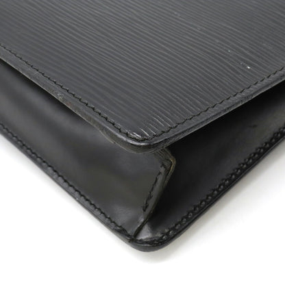 LOUIS VUITTON Epi Pochette Serie Dragonne Second Bag Noir Black Key Missing M52612
