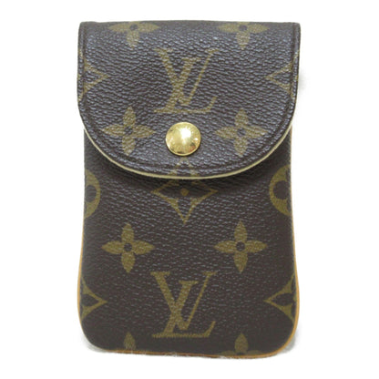 LOUIS VUITTON Etui / Telephone MM carrying case Brown Monogram leather M66546