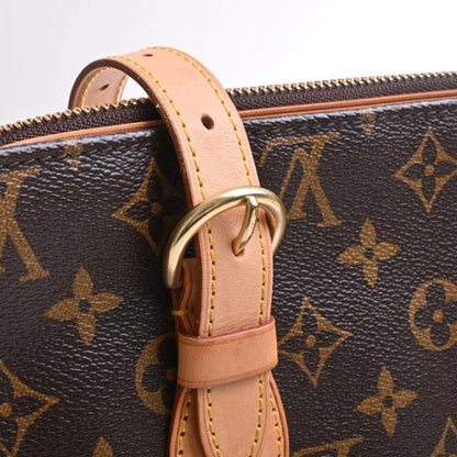 LOUIS VUITTON Monogram Popincourt Haut Tote Bag M40007 Brown Women's