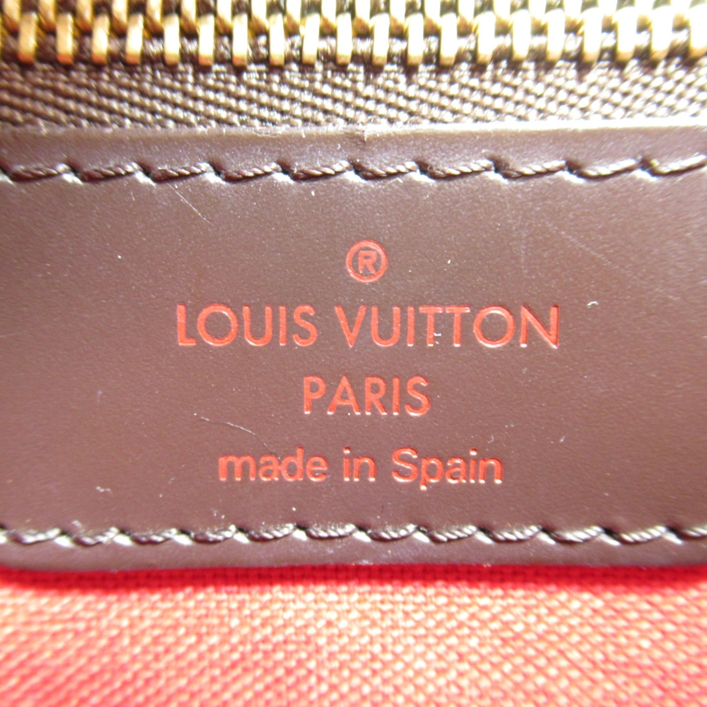 LOUIS VUITTON Hippo Rivington Brown Red Damier PVC coated canvas N41108