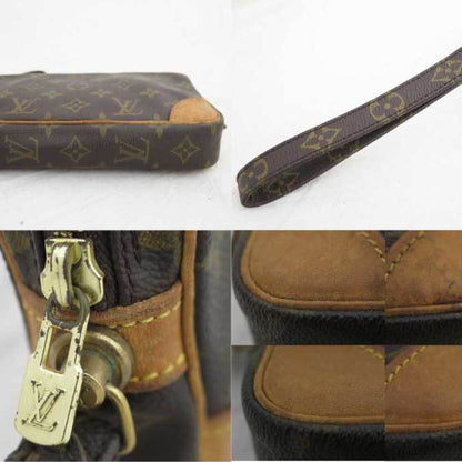 Louis Vuitton Bag Monogram Marly Dragonne PM Brown x Canvas Clutch Second Men's M51827