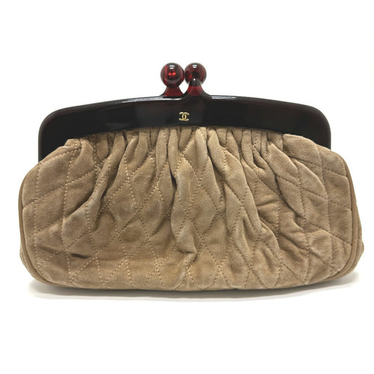 Chanel CC Mark   Pouch Brown