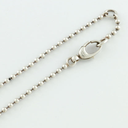 Gucci SV925 Necklace Heart GG Interlocking G Silver Ladies 925