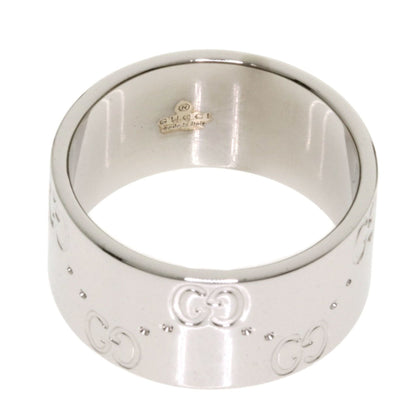 Gucci Icon Wide Ring K18 White Gold Ladies
