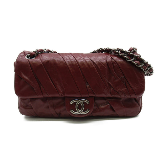 CHANEL ChainShoulder Bag Red Calfskin (cowhide)