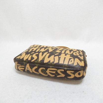 LOUIS VUITTON Graffiti Pochette Accessoires Brown leather Monogram / Graffiti M92193