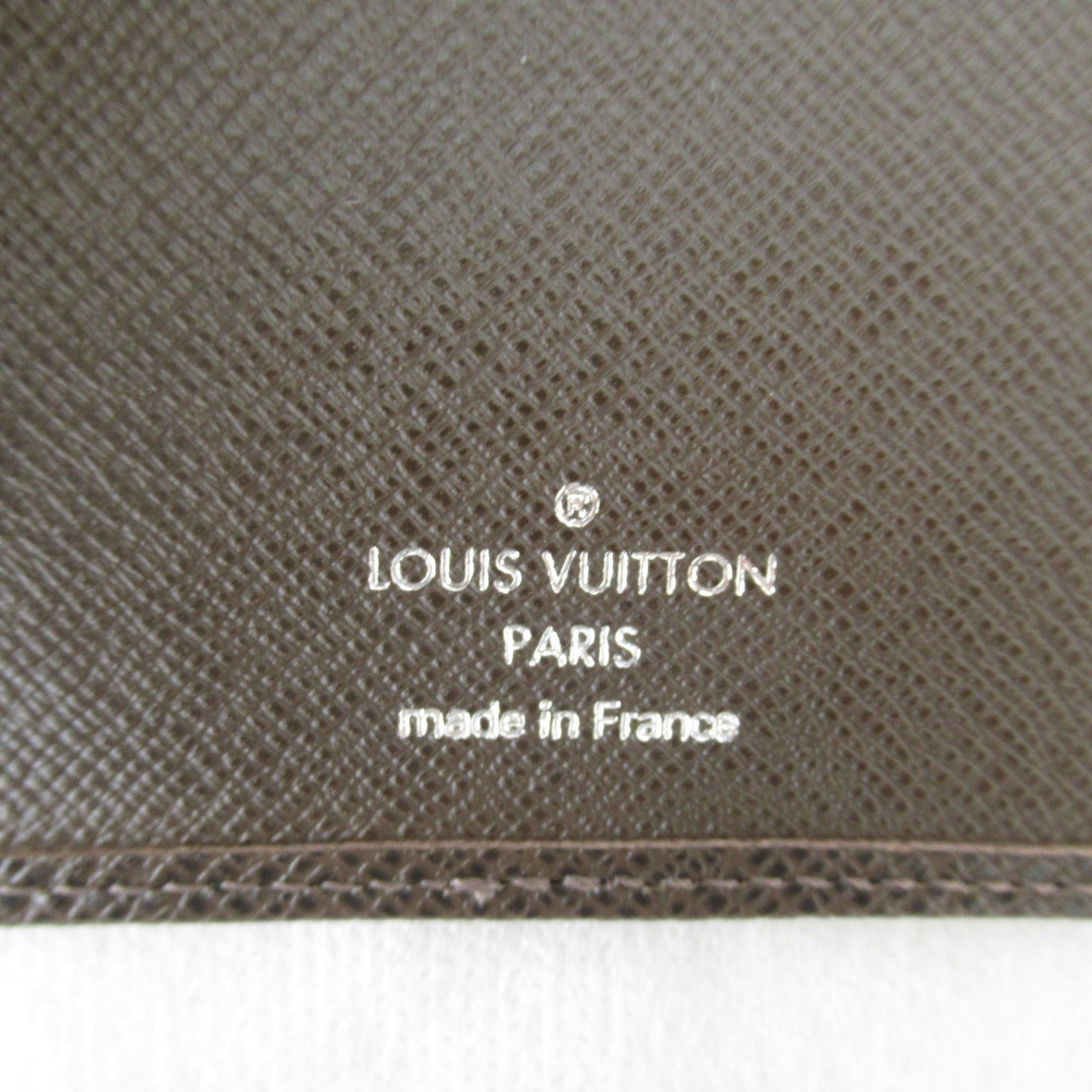 LOUIS VUITTON Porto Cartes Credit Billfold Brown Grizzly Taiga leather M31008