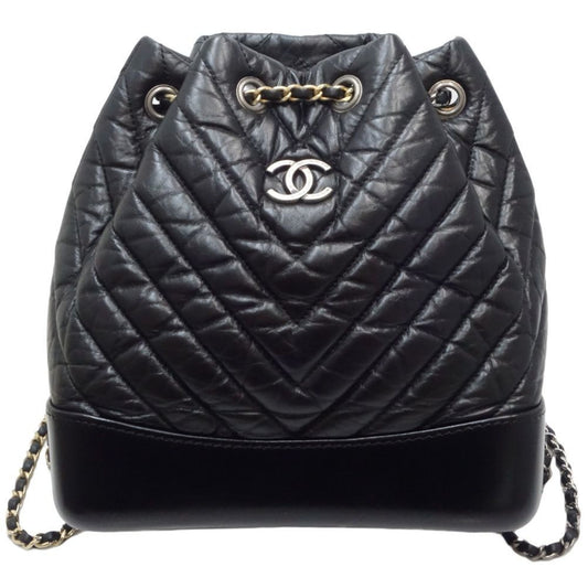 CHANEL Chanel Chain Backpack Gabrielle de Small CC Coco Mark A94485 Calfskin Black 450311