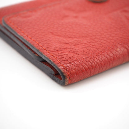 LOUIS VUITTON/ M63708 Empreinte Multicle 6 Key Case Red Ladies