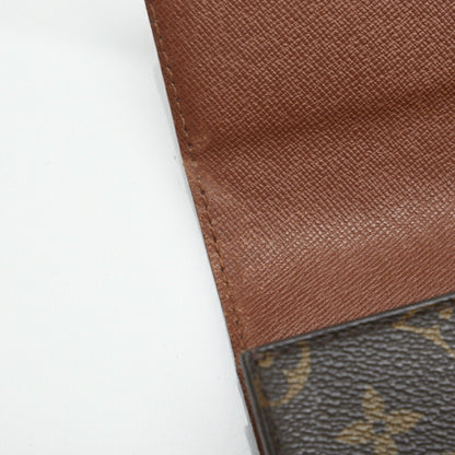 LOUIS VUITTON Monogram Arche Pouch Clutch Bag M51975 Brown PVC Leather Ladies