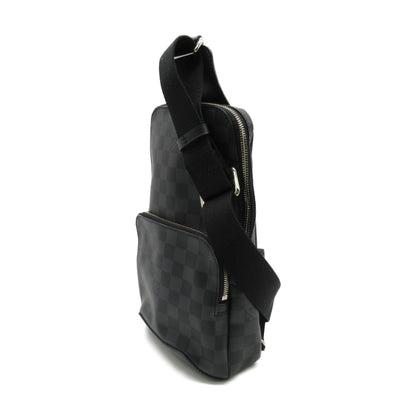 LOUIS VUITTON Avenue Sling Bag Gray Damier graphite PVC coated canvas N41719