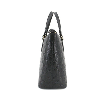 Gucci Guccisima 2way tote shoulder bag leather black 428226 Guccissima Bag