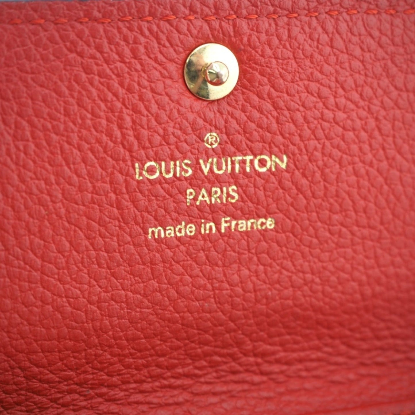 LOUIS VUITTON/ M63708 Empreinte Multicle 6 Key Case Red Ladies