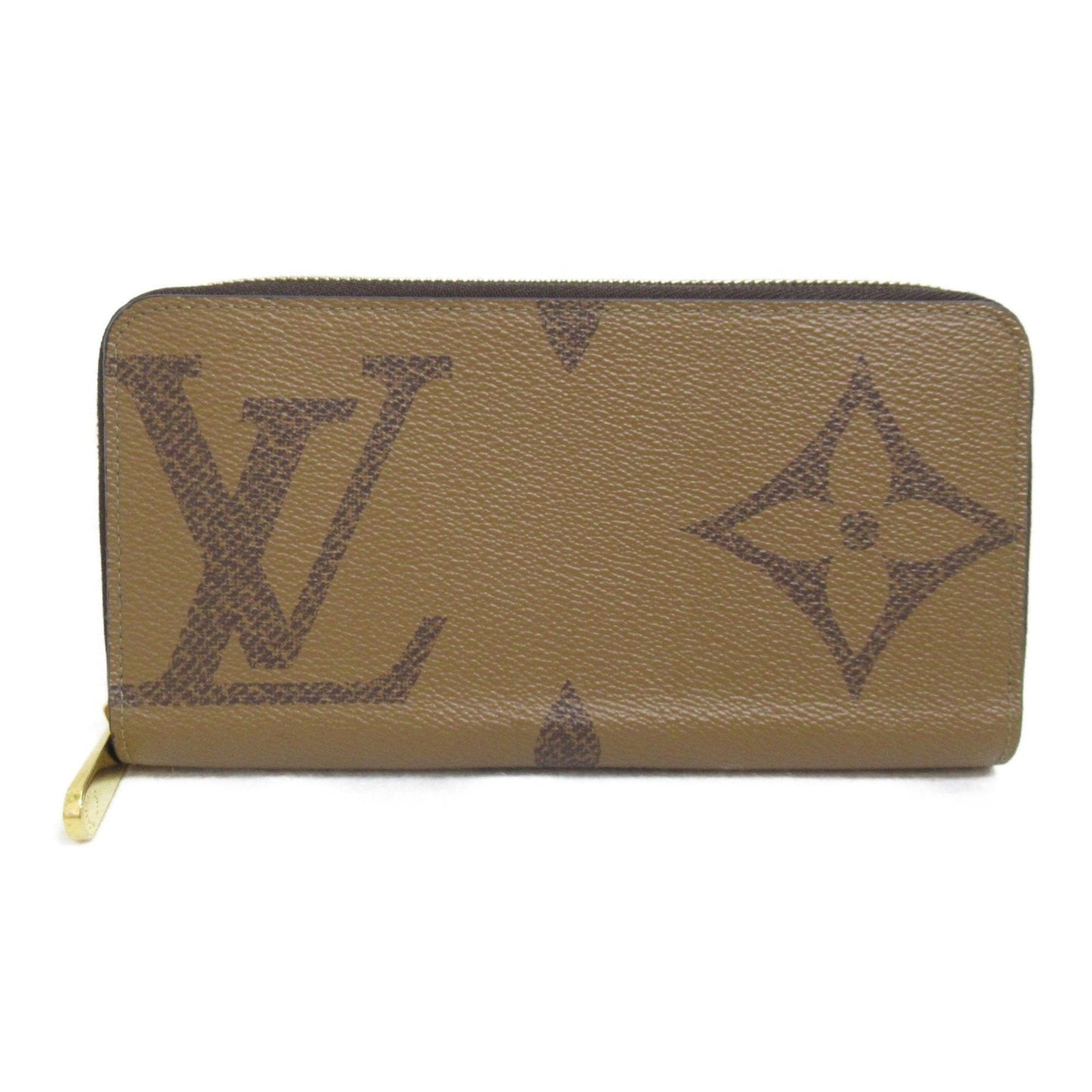 LOUIS VUITTON Zippy Wallet Round Long Wallet Brown Monogram / Giant PVC coated canvas M69353