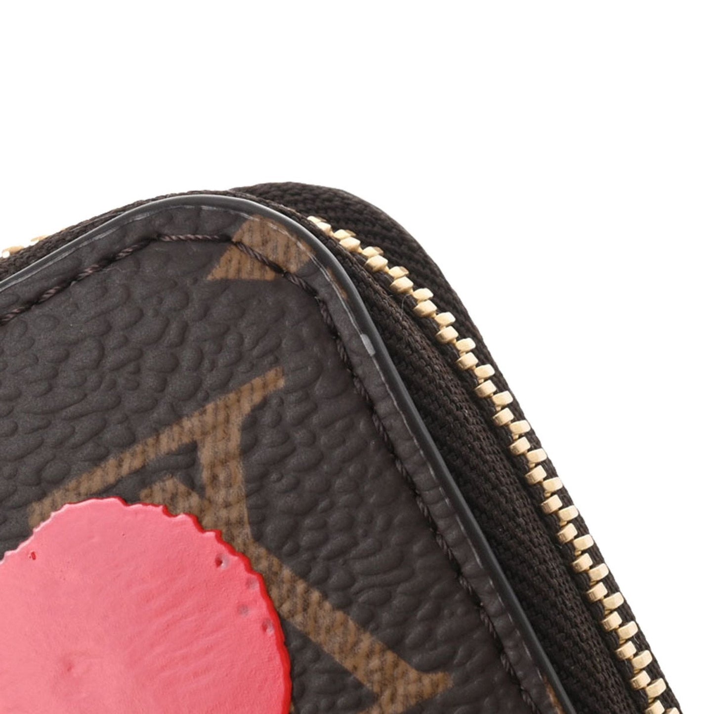 LOUIS VUITTON Monogram Painted Dot LV x YK Yayoi Kusama Zippy Brown M81864 Long Wallet