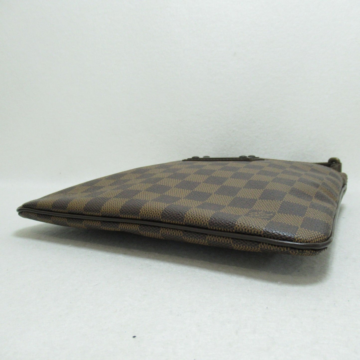LOUIS VUITTON Pochette Platt Brooklyn Brown Ebene Damier PVC coated canvas N41100
