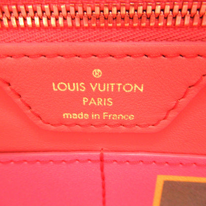 LOUIS VUITTON Neverfull MM Brown Pink Masters collection PVC coated canvas M43357