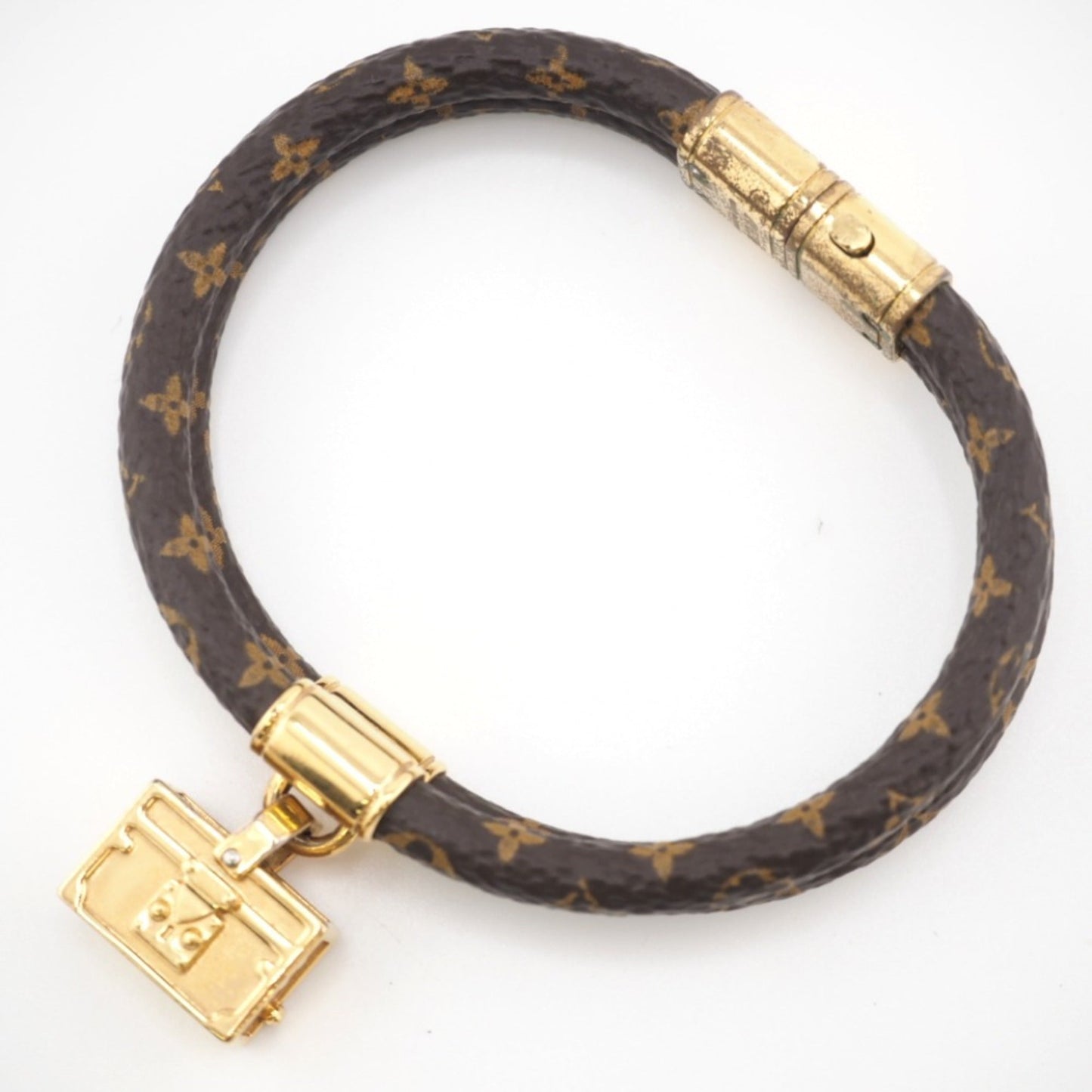 LOUIS VUITTON M6640F Bracelet Keep It Twice Monogram Brown Women's