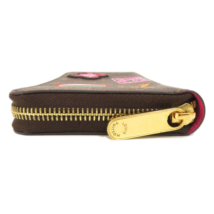 LOUIS VUITTON M63392 Zippy Patches Stories Long Wallet Monogram Canvas Women's