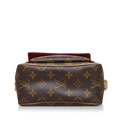 LOUIS VUITTON Monogram Vibasite PM Shoulder Bag M51165 Brown PVC Leather Ladies