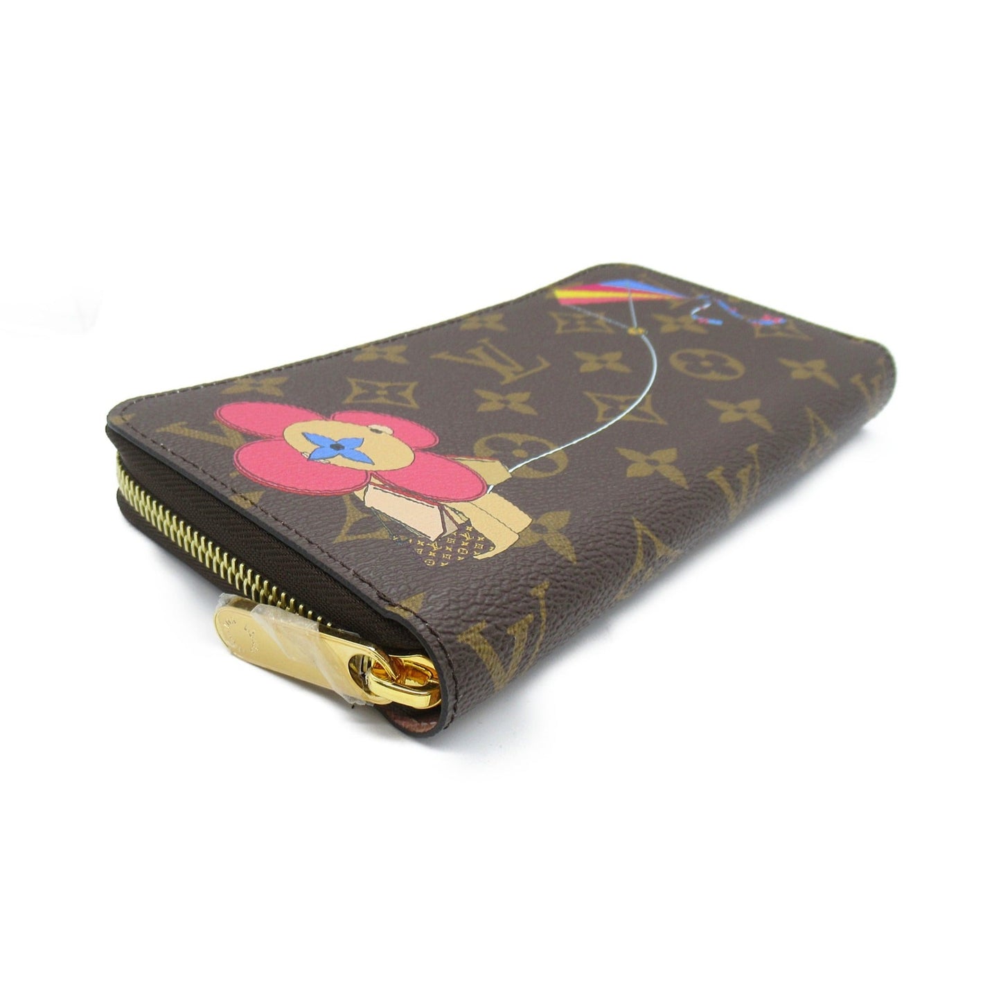 LOUIS VUITTON Zippy Wallet Japan Only Brown Rose valerine PVC coated canvas Monogram Vivienne M69054